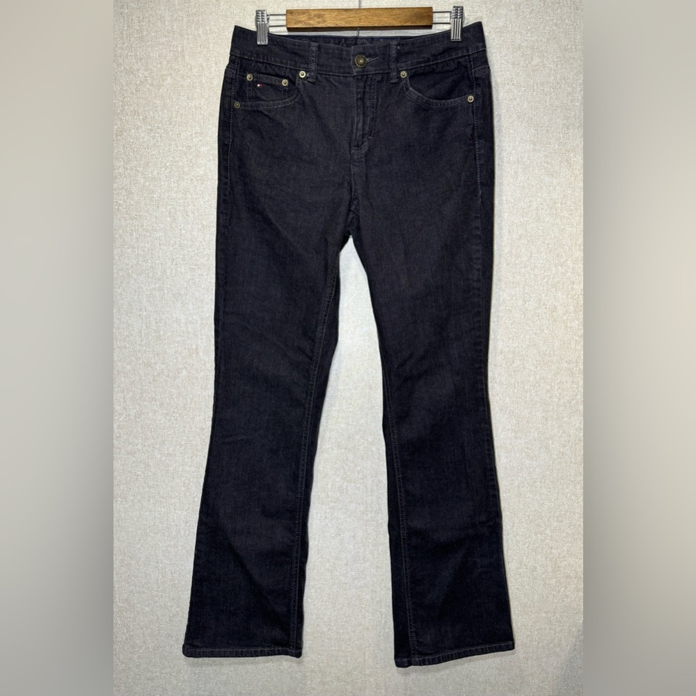 Tommy Hilfiger American Hope Black Classic Rise Bootcut Jeans Size 6